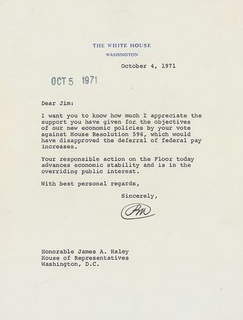Lot #366 Richard Nixon - Image 1