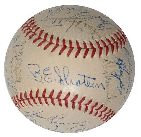 Lot #1535 Brooklyn Dodgers: Boldly signed in 1950 by Brooklyn’s biggest stars—Robinson, Campanella, Hodges, Reese, and Snider - Image 2