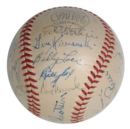 Lot #1535 Brooklyn Dodgers: Boldly signed in 1950 by Brooklyn’s biggest stars—Robinson, Campanella, Hodges, Reese, and Snider - Image 3