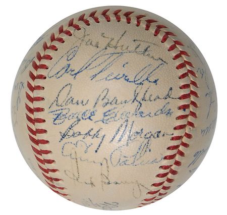 Lot #1535 Brooklyn Dodgers: Boldly signed in 1950 by Brooklyn’s biggest stars—Robinson, Campanella, Hodges, Reese, and Snider - Image 4