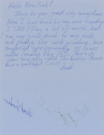 Lot #1163 The Outsiders Souvenir Lyrics - Image 2