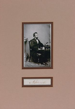 Lot #35 Abraham Lincoln: Choice signature of the 16th president - Image 1