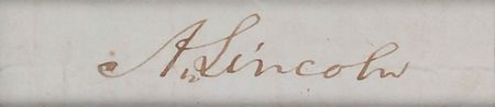 Lot #35 Abraham Lincoln: Choice signature of the 16th president - Image 2
