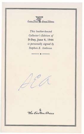 Lot #804 Stephen Ambrose Book - Image 1
