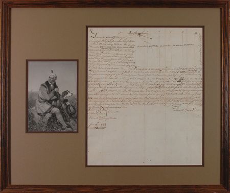 Lot #193 Daniel Boone: A rare 1784 land survey for 50,000 acres—including the location of ‘Boone’s Rock’ - Image 1
