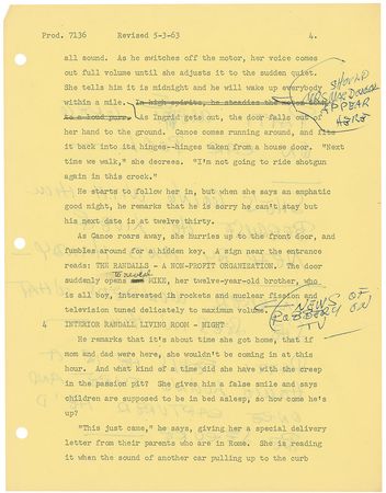 Lot #866 Walt Disney Hand-Notated Script - Image 7