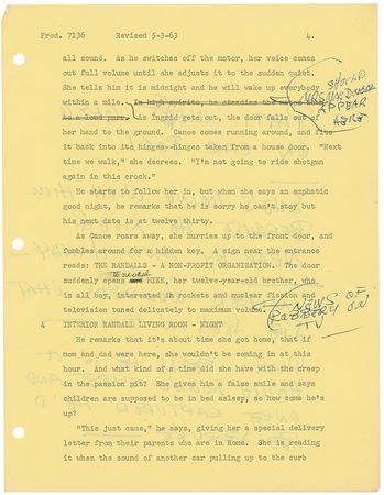 Lot #866 Walt Disney Hand-Notated Script - Image 9