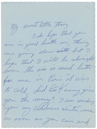 Lot #945 Sidney Bechet Handwritten Letter Signed - Image 1