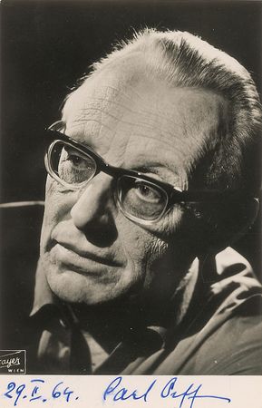 Lot #912 Carl Orff Signed Photograph - Image 1