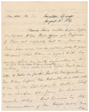 Lot #25 Martin Van Buren Handwritten Letter Signed - Image 1