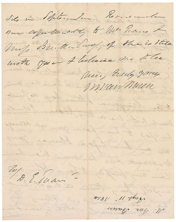 Lot #25 Martin Van Buren Handwritten Letter Signed - Image 2