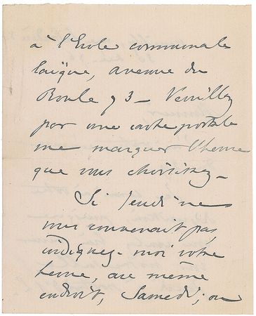 Lot #426 Frederic Passy Handwritten Letter Signed - Image 3