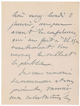 Lot #426 Frederic Passy Handwritten Letter Signed - Image 4