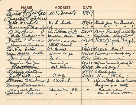 Lot #626 Apollo 11: Crew-signed Air Force One log book from their flight to New York as heroes - Image 2