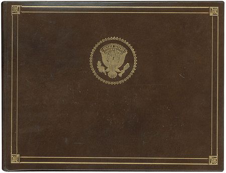 Lot #626 Apollo 11: Crew-signed Air Force One log book from their flight to New York as heroes - Image 4
