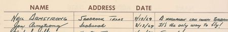 Lot #626 Apollo 11: Crew-signed Air Force One log book from their flight to New York as heroes - Image 5
