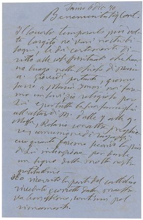 Lot #191 Saint John Bosco: Rare letter from the Italian saint - Image 1