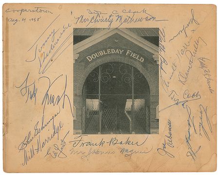 Lot #1531 Baseball Hall of Famers: Acquired in Cooperstown, highlighted by Cobb and Baker - Image 1