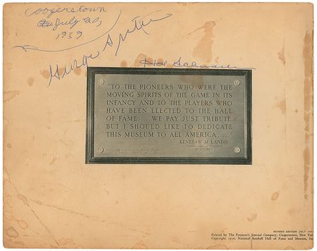 Lot #1531 Baseball Hall of Famers: Acquired in Cooperstown, highlighted by Cobb and Baker - Image 2