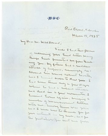 Lot #828 Willa Cather: ?I am always glad to hear that my narratives ring true to those who know & love that country as I do? - Image 1