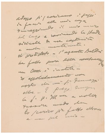 Lot #1033 Giacomo Puccini: Puccini?s plea before abandoning his beloved villa - Image 2
