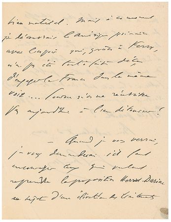 Lot #1716 Ferdinand Buisson Handwritten Letter Signed - Image 3