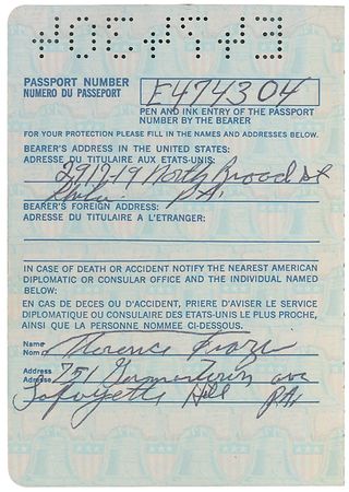 Lot #1517 Joe Frazier: Frazier?s retirement passport - Image 2