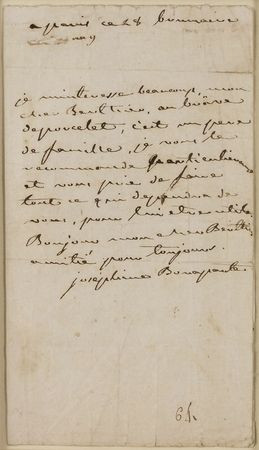 Lot #187 Josephine Bonaparte: Josephine writes to Napoleon?s Minister of War - Image 2