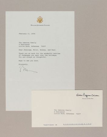 Lot #164 Bill Clinton Letters - Image 2