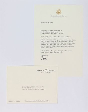Lot #165 Bill Clinton Letters - Image 1