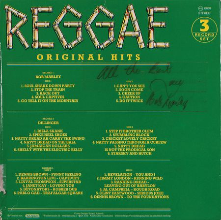 Lot #1068 Bob Marley: 
