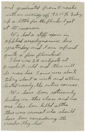 Lot #742 Charles Lindbergh: “We have been extreamly luckey in this class and no one has been killed altho there were several who should have been considering the crashes they had” - Image 3