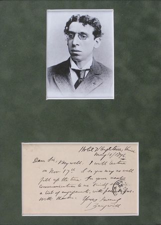Lot #979 Israel Zangwill Handwritten Letter Signed - Image 1