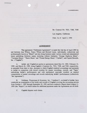 Lot #1171 Heart Signed Document - Image 1