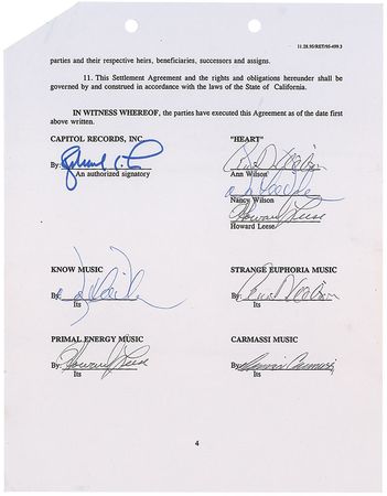 Lot #1171 Heart Signed Document - Image 2