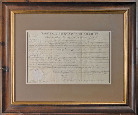Lot #12 John Quincy Adams Signed Document