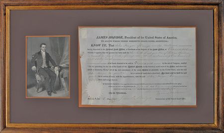 Lot #8 James Monroe Signed Document