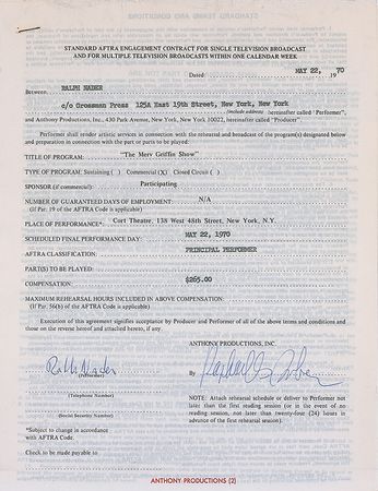 Lot #390 Ralph Nader - Image 2