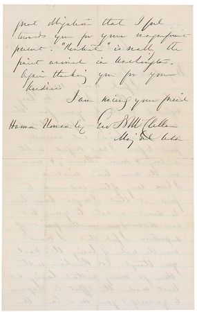 Lot #698 George B. McClellan: “Kentuck’ is really the finest animal in Washington” - Image 2