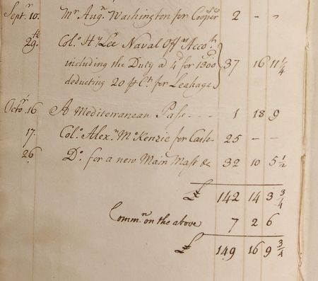 Lot #232 William Fairfax: Amazing and historically significant Fairfax family ledger involving the slave trade—intimately associated with George Washington and his unrequited love - Image 2