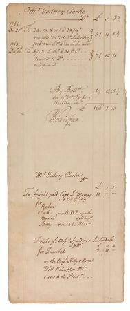Lot #232 William Fairfax: Amazing and historically significant Fairfax family ledger involving the slave trade—intimately associated with George Washington and his unrequited love - Image 3