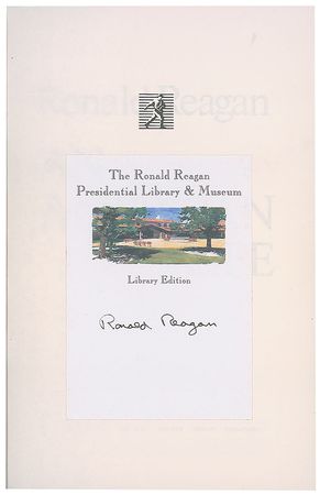 Lot #136 Ronald Reagan Book - Image 1