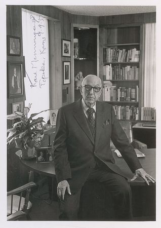 Lot #384 Karl Menninger: “Belief in a Supreme Being makes for a different mental state” - Image 1