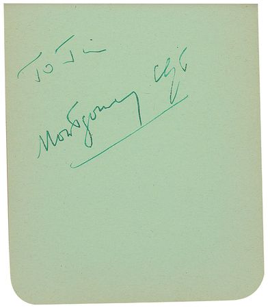 Lot #1285 Autograph Album: Fantastic celebrity autograph album, featuring Hepburn, Clift, Leigh and Newman - Image 4