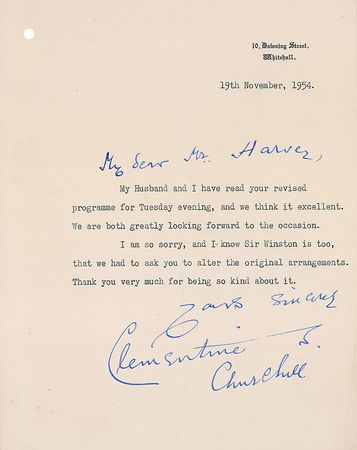 Lot #342 Clementine Churchill - Image 1