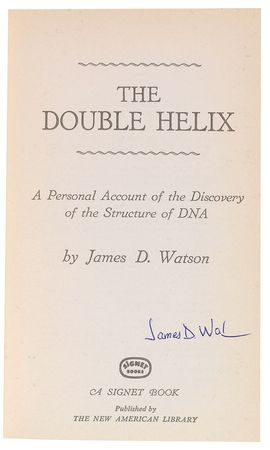 Lot #350 DNA: James D. Watson Book - Image 1