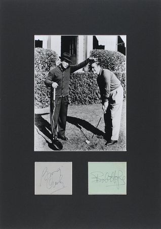 Lot #1405 Bob Hope and Bing Crosby Signatures - Image 1