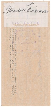Lot #1704 Ted Williams Checks - Image 3