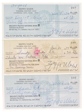 Lot #1423 Zeppo Marx - Image 1