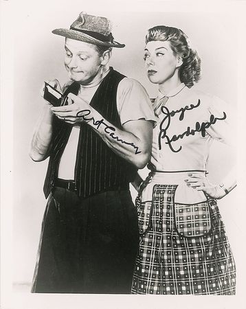 Lot #1404 Honeymooners: Carney and Randolph Signed Photographs - Image 1